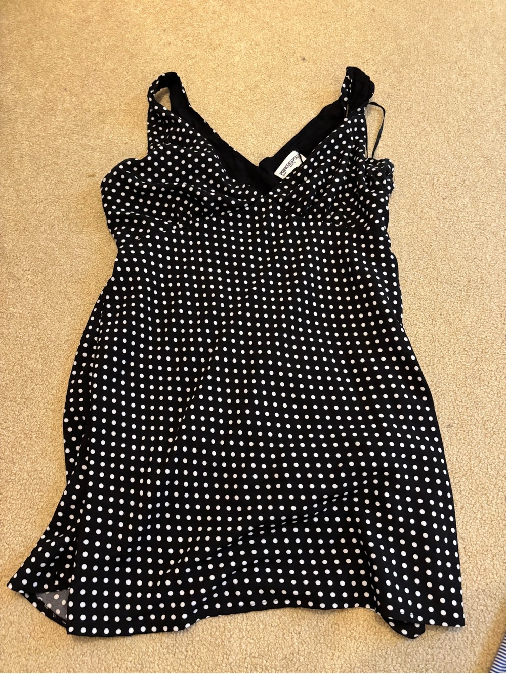 Princess Polly Nellie Mini Dress - Black Polka Dot - Picture 3 of 4